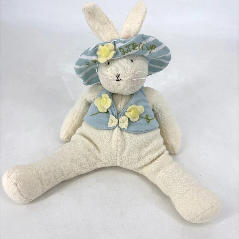 Plush Bunny LOT Bunnies By‎ The Bay BUTTERCUP Floppy & Palm Pals Baby Aurora